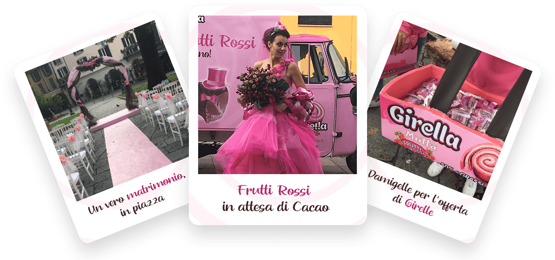 Polaroid matrimonio Girella Rosa